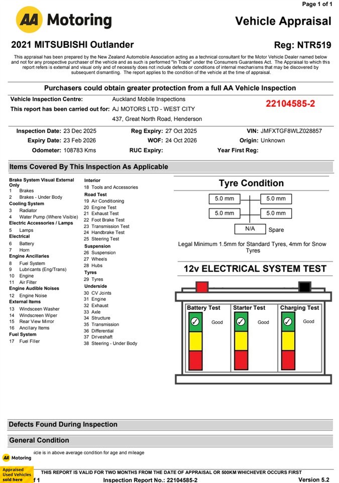 2021 Mitsubishi Outlander